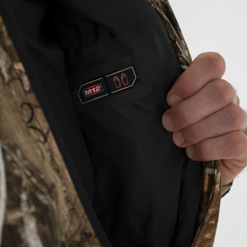 Куртка з підігрівом MILWAUKEE, M12 HJCAMO6-201(XL), камуфляжна (розмір XL) (+зар.пр., 1 акум.Х 2Аг) — Photo 8