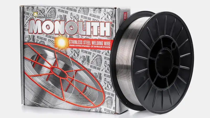 Корозійностійкий хромонікелевий зварювальний дріт Monolith ER308LSi 0.8 мм Котушка 1 кг (D170) — Photo 3