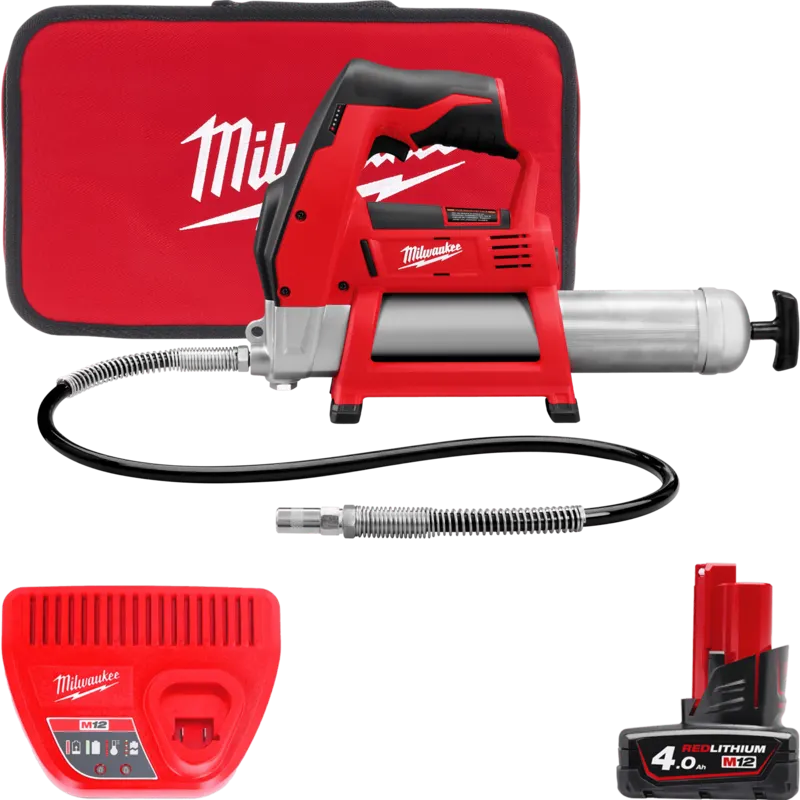 Шприць для змазки MILWAUKEE M12 GG-401B (Li-Ion 4Ач) 4933441675