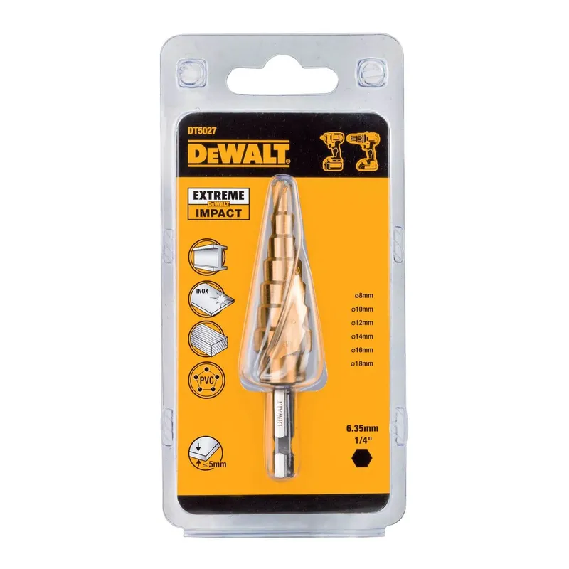 Свердло по металу EXTREME IMPACT, ступеневе DeWALT DT5027 — Photo 1