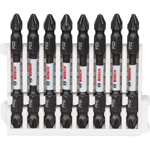 Касета двосторонніх ударних біт Bosch Impact Control 65 мм PH2 / PZ2 8 шт