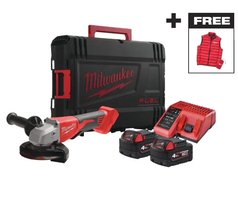 Шліфмашина кутова - болгарка акумуляторна безщіткова MILWAUKEE M18 BLSAG125XPD-402X