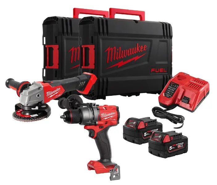 Набір акумуляторних інструментів Milwaukee M18FPP2E3-502X — Photo 1