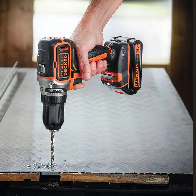 Дриль-шурупокрут акумуляторний безщітковий BLACK+DECKER BL186N — Photo 4