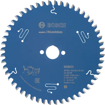 Пильний диск Expert for Aluminium 160x20x2.2 / 1.6x52T