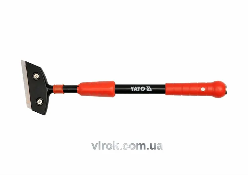Скребок YATO для скла: з телескоп. ручкою l= 390-600 мм та змінним лезом 18 x 100 мм [10/60]