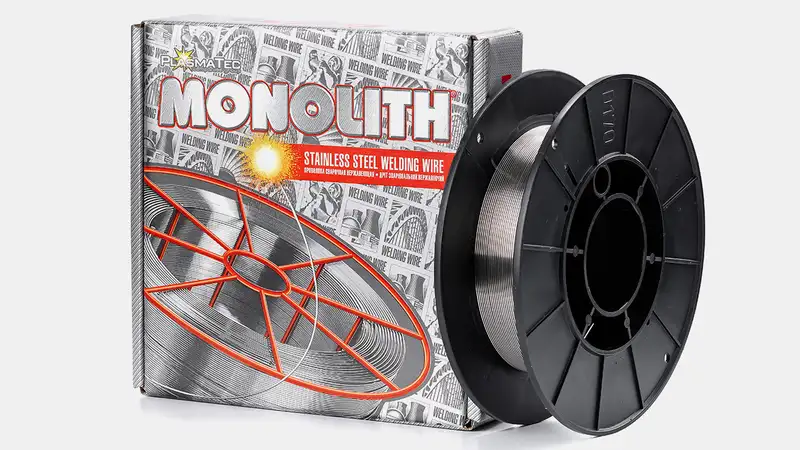 Корозійностійкий хромонікелевий зварювальний дріт Monolith ER308LSi 0.8 мм Котушка 1 кг (D170) — Photo 2