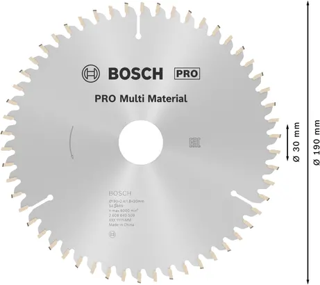 PRO Пильні диски 190x24x30 мм 54 MULTIMATER