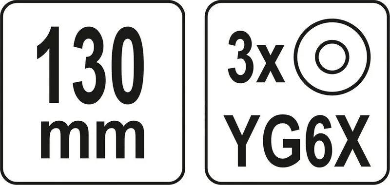 Склоріз з 3 дисковими різцями YATO : L= 130 мм [10/150] — Photo 3