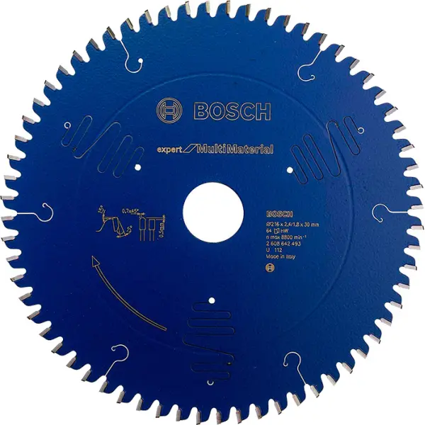 Expert for Multimaterial торці. пила 216x30x2.4 / 1.8 64T TCG neg