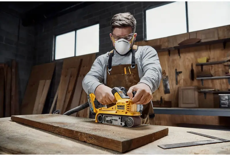 Шліфмашина стрічкова акумуляторна безщіткова DeWALT DCW220N — Photo 8