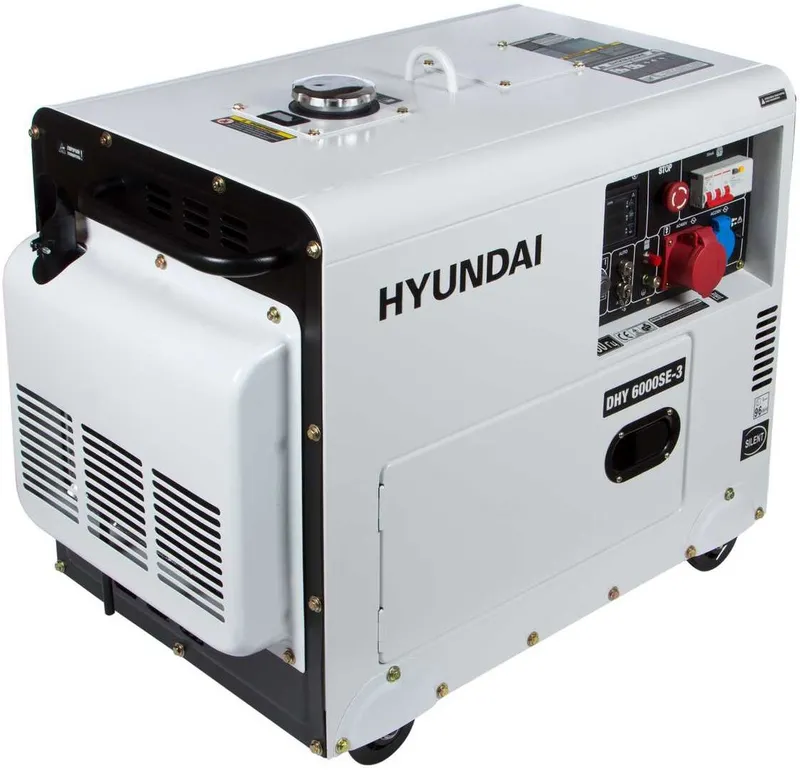 Генератор дизельний Hyundai DHY 6000SE-3 — Photo 3