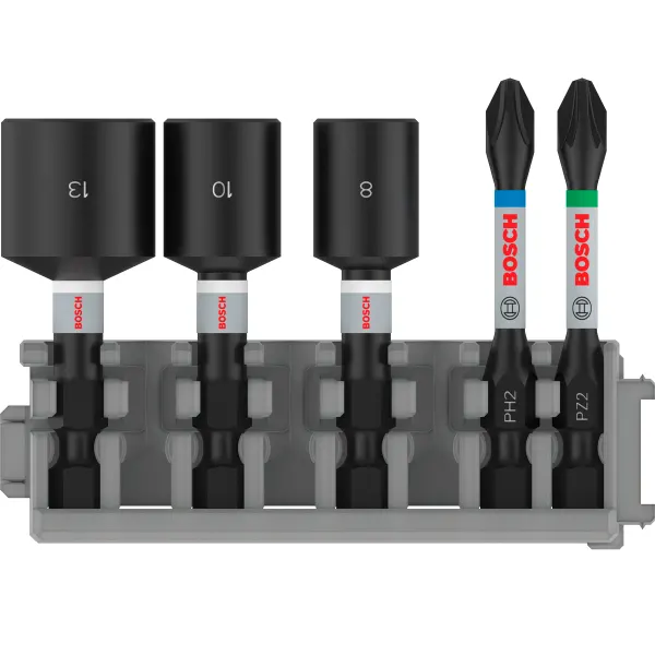 PRO Касета торцевих ключів 8, 10, 13 мм і ударних біт Impact Control 50 мм PH2, PZ2