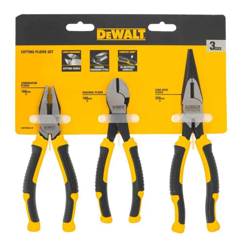 Набір з трьох шарнірно-губцевих інструментів LASER HARDENED DeWALT DWHT82813-0 — Photo 1