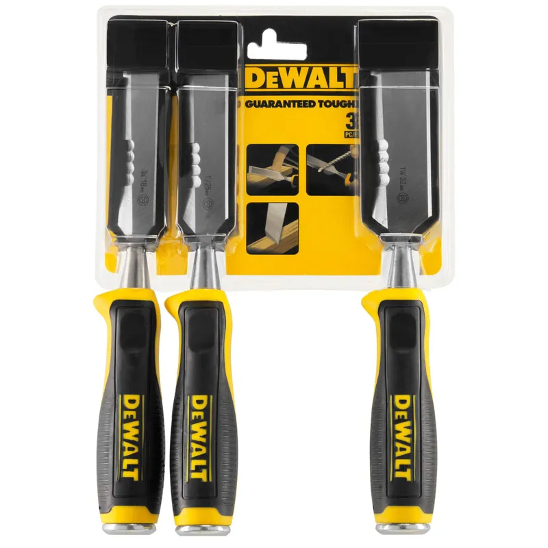 Набір з трьох стамесок з лезами з бічною ріжучою кромкою DeWALT DWHT0-16148 — Photo 2