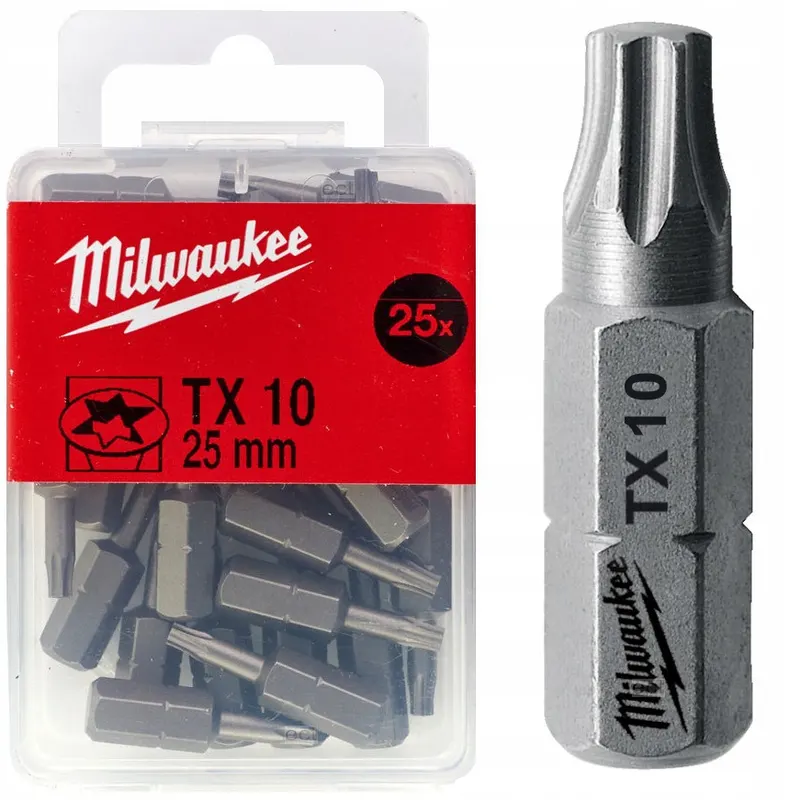 Біта SHOCKWAVE MILWAUKEE, TX10, 25мм, (25шт)