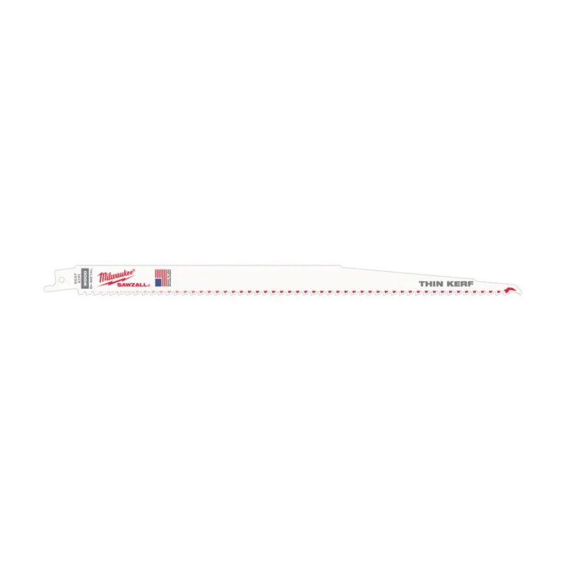 Полотно для шабельних пил THIN KERF FANG TIP MILWAUKEE, 300х5,0мм, (5шт), (деревина з цвяхами)