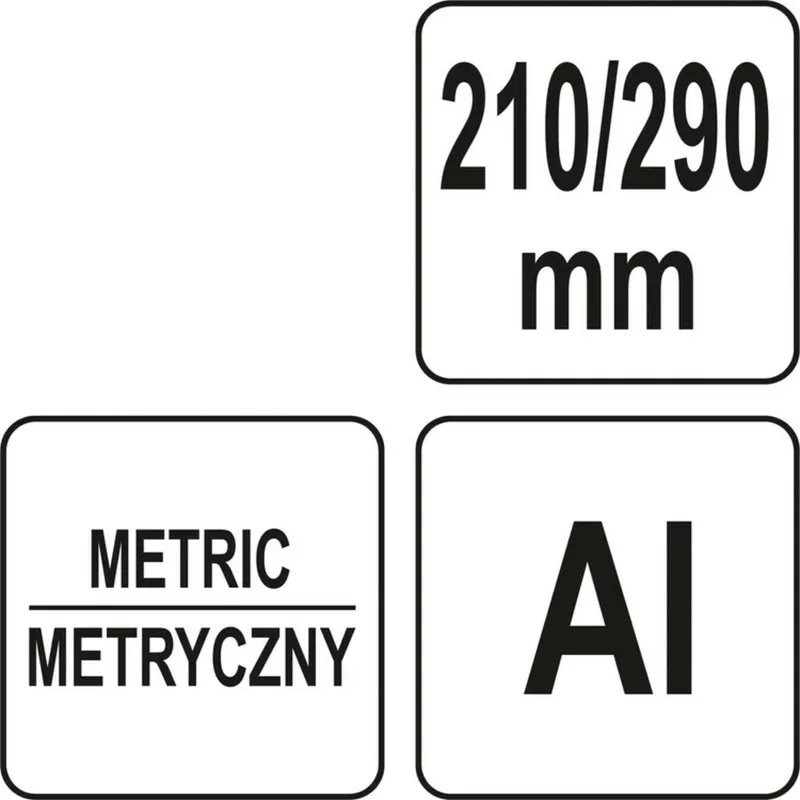 Кутник алюмінієвий зі стопкою- 140 мм, 90°-45°-45° YATO l= 210/290 мм з транспортиром — Photo 3