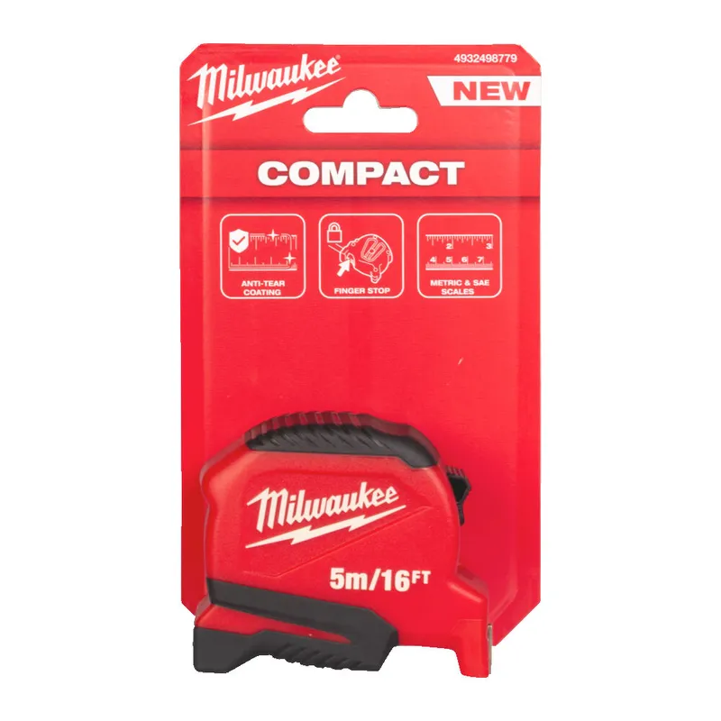 Рулетка Pro Compact MILWAUKEE (Gen 2), 5м/16фт, (25мм) — Photo 2