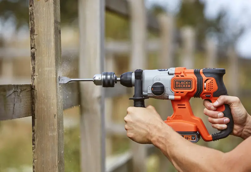 Перфоратор акумуляторний BLACK+DECKER BCD900D1S — Photo 9
