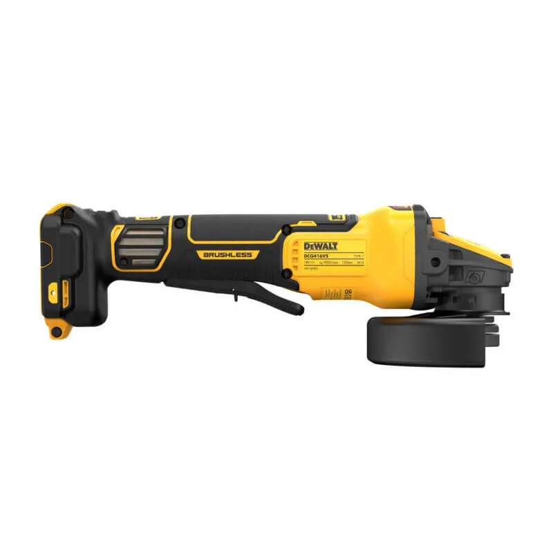 Шліфмашина кутова - болгарка акумуляторна безщіткова DeWALT DCG416VSN — Photo 4