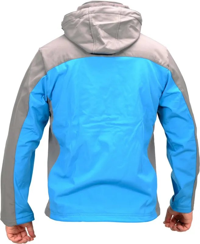Куртка робоча SOFTSHELL з прикріпн капюшоном YATO розм S, синьо-сіра, 3 кишені, 96% поліес і 4% спан — Photo 4