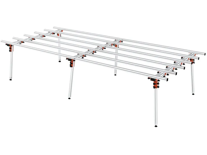 Стіл каркасний для обробки плитки YATO 150x 360 см 6 регулювальних ніжок [1]