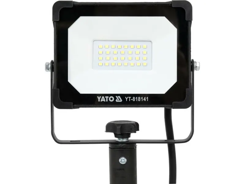 Прожектор з SMD-діодним випромін YATO: 20 Вт, 230 В,1900 Lm, на штативі h=0.6-1.22 м, кабель- 2м [6] — Photo 1