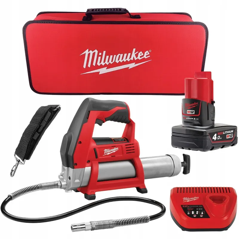Шприць для змазки MILWAUKEE M12 GG-401B (Li-Ion 4Ач) 4933441675 — Photo 2