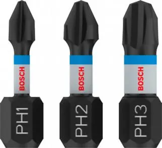 PRO Impact Control PH1/PH2/PH3 біти 25 мм, 3шт