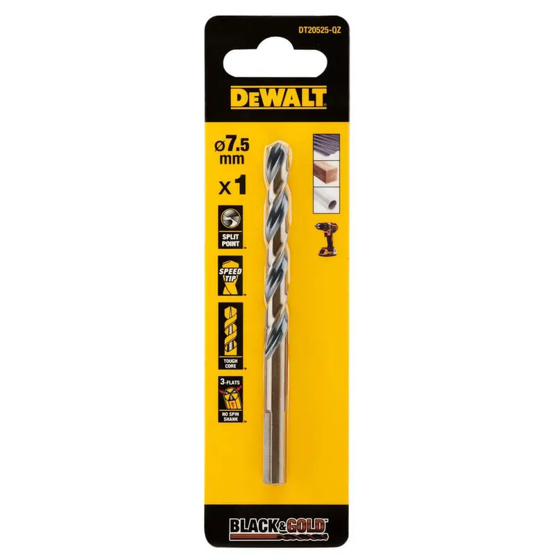 Свердло по металу Black &amp; Gold DeWALT DT20525