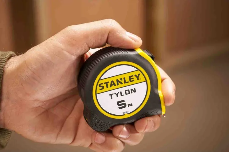 Рулетка вимірювальна Tylon ™ довжиною 5 м, шириною 19 мм, в пластмасовому корпусі STANLEY 0-30-697 — Photo 13