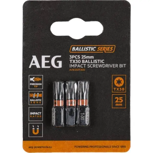 Біта ударна AEG AAK252TX30, TX30, 25мм (3шт)