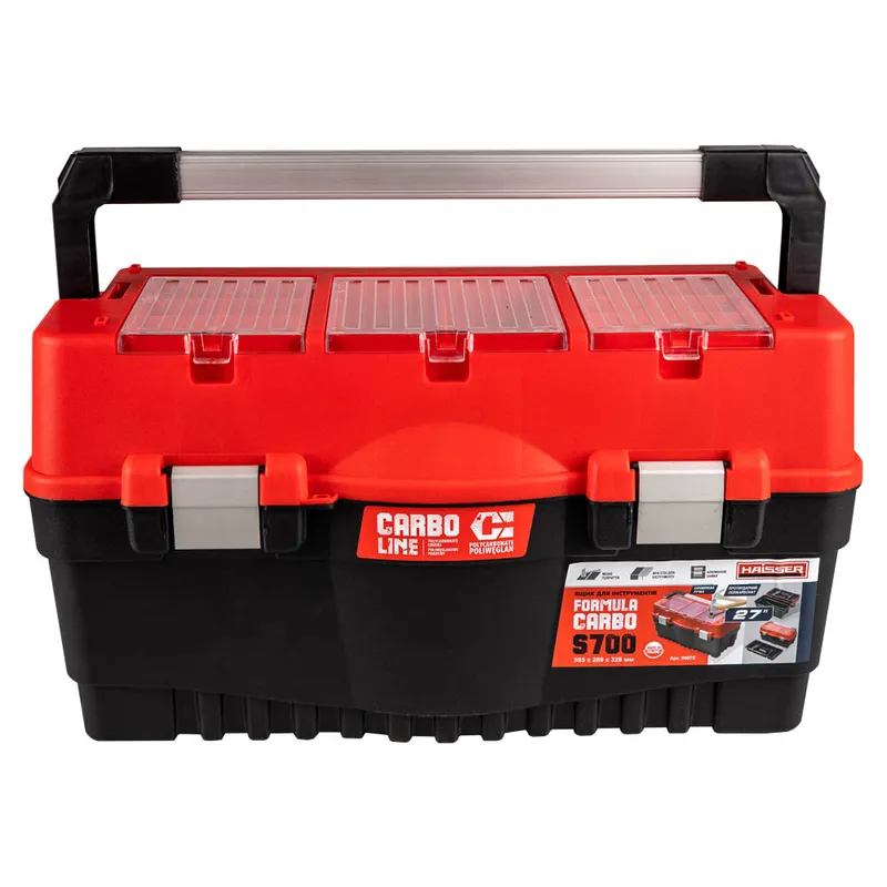 Ящик для інструментів 27" Formula S700 Carbo Alu red HAISSER 90075