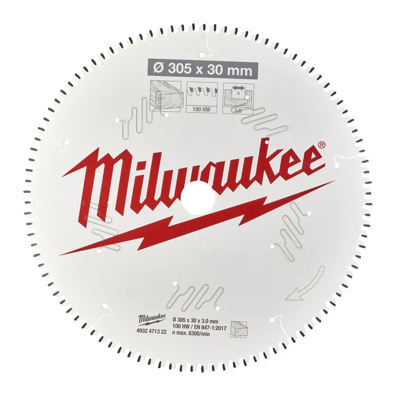 Диск пиляльний PFTE MILWAUKEE, Ø305х30х3,0мм, 60 зуб. — Photo 1