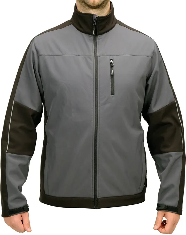 Куртка робоча SOFTSHELL YATO розмір S, чорно-темно-сіра, 3 кишені, 96% поліестер і 4% спандекс(DW) — Photo 2