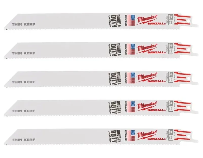 Полотно для шабельних пил THIN KERF MILWAUKEE, 230х1,8мм, (5шт), (металл), (замена на 48475187)
