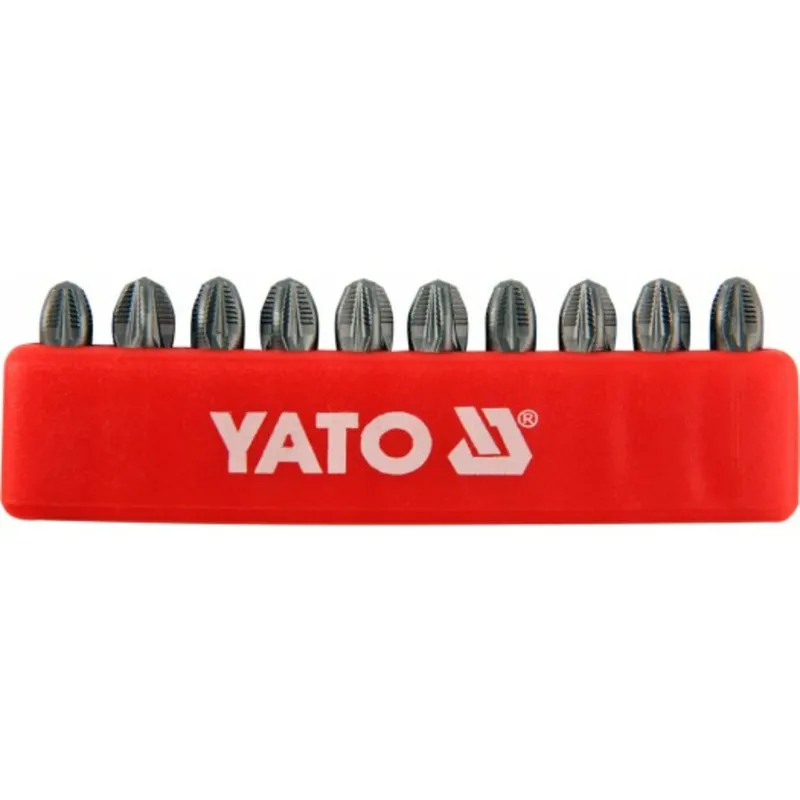 Набір насадок викруткових YATO : "Pozidriv" РZ3 x 25 мм. HEX 1/4" 10 шт. [25/200]