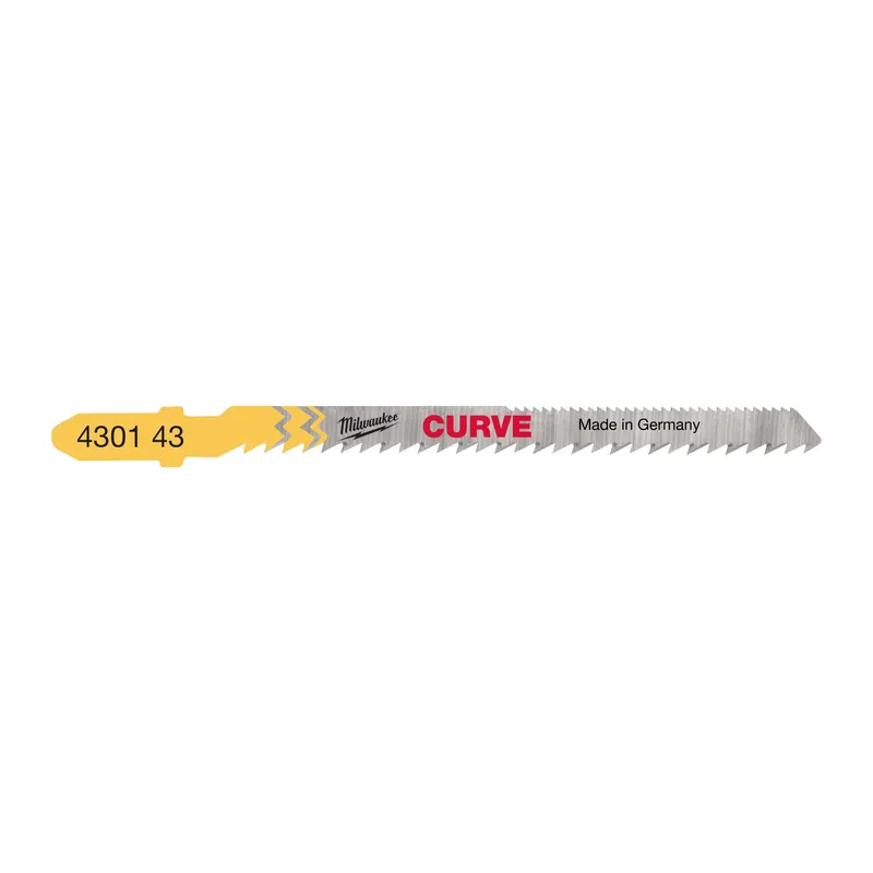 Полотна для лобзіка Curve MILWAUKEE, 75мм/ крок зуба 2,5мм, (5шт), (фігурний різ, деревина) — Photo 1