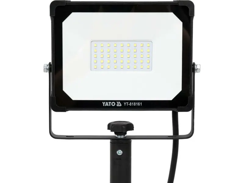 Прожектор з SMD-діодним випромін YATO: 30 Вт, 230 В,2850 Lm, на штативі h=0.6-1.22 м, кабель- 2м [6] — Photo 1