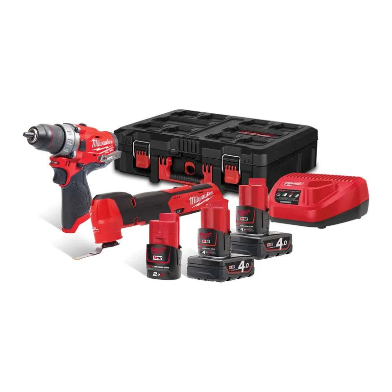 Набір з 2х інструментів безщіткових акумуляторних MILWAUKEE M12 FPP2AX-423P — Photo 1