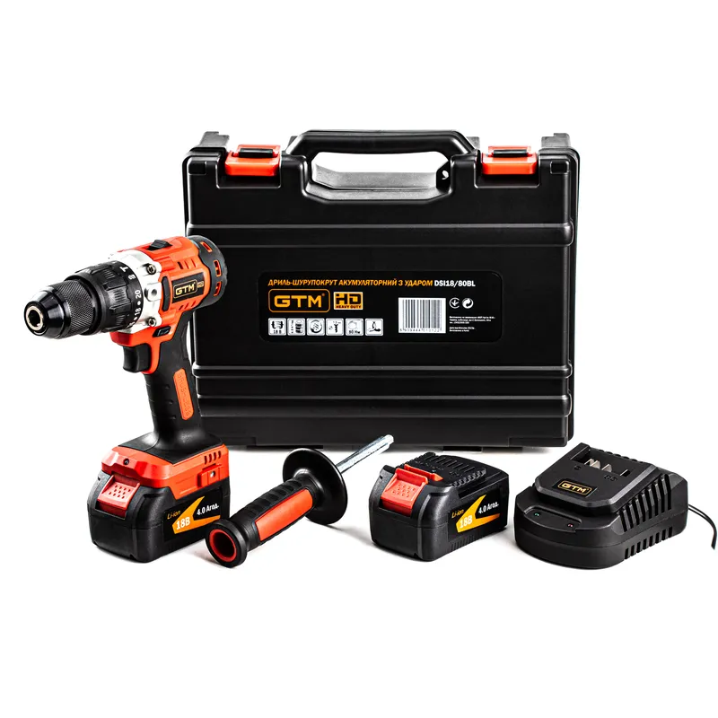 Акумуляторний ударний шурупокрут GTM DSI18/80BL