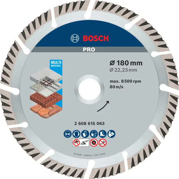 PRO Алмазний диск Stf Universal180-22,23