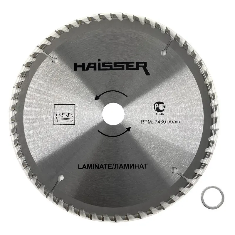 Диск пильний по ламінату - 185х20 54 зуб. (HAISSER)