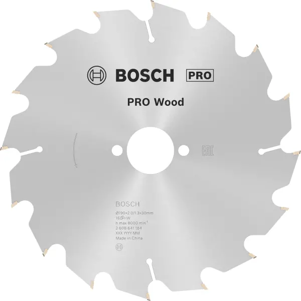 PRO Пильний диск Optiline Wood 190x2x30 мм -16
