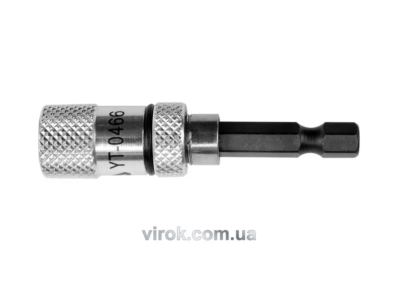 Тримач насадок викруткових YATO : 1/4", L= 60 мм. магнітний [20/200]