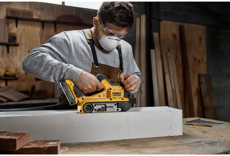 Шліфмашина стрічкова акумуляторна безщіткова DeWALT DCW220N — Photo 9