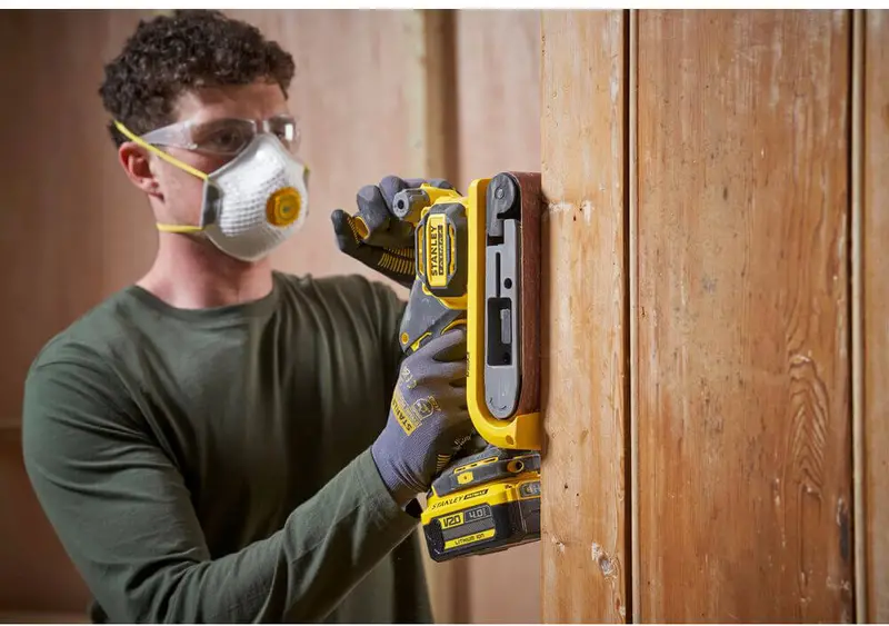 Шліфмашина стрічкова акумуляторна STANLEY FATMAX SFMCW223B — Photo 5