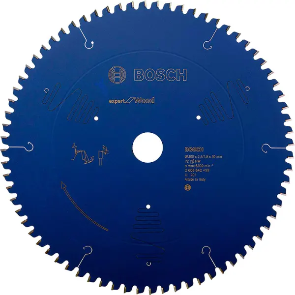 Expert for Wood торці. пила 300x30x2.4 / 1.8 72T ATB neg