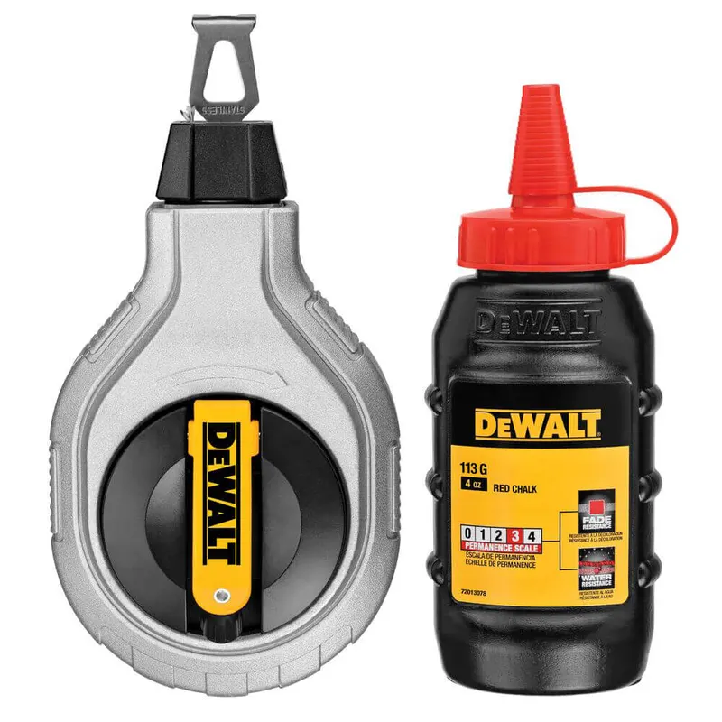 Шнур розмічальний довжиною 30 м в комплекті з крейдяним порошком DeWALT DWHT47408-0 — Photo 1
